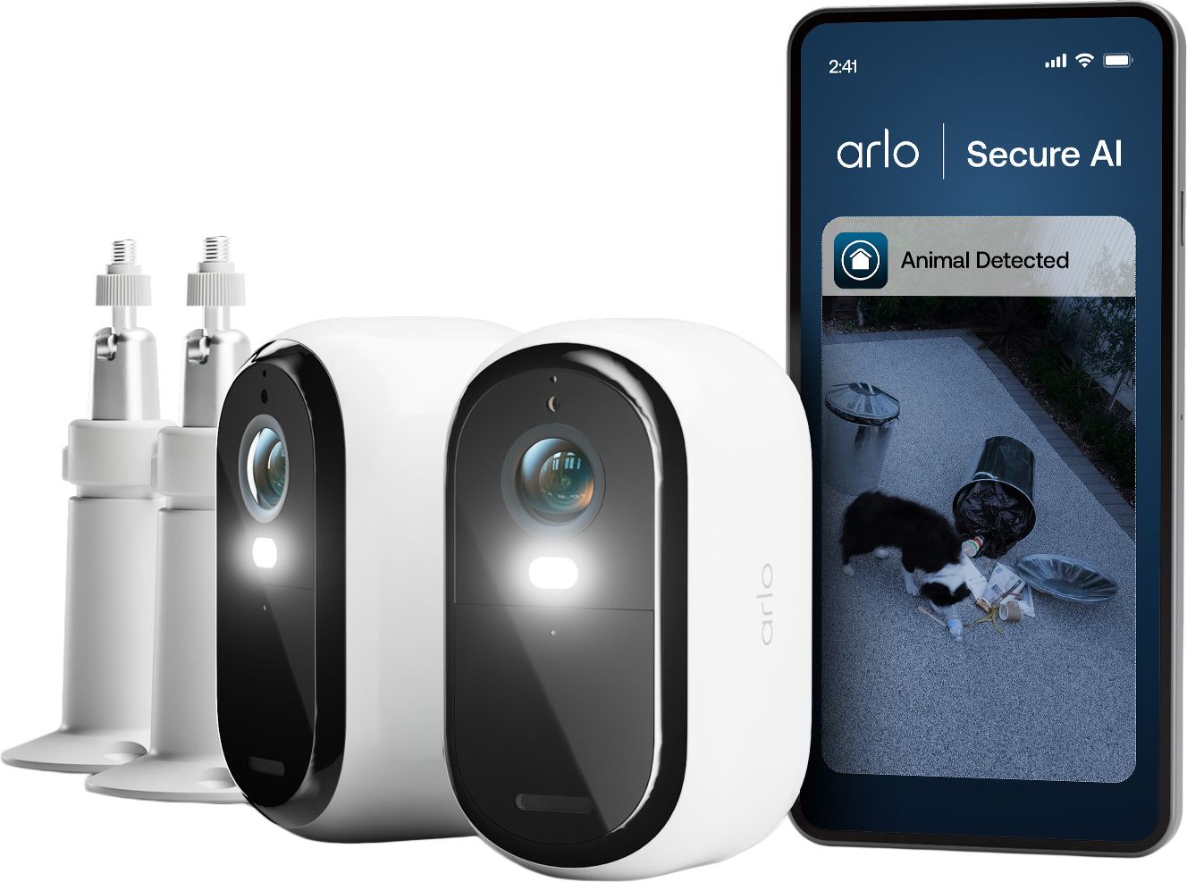 Arlo - Essential 3 - Smart Home Security Camera - HD - 130 Degree Field of View - White